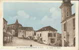 82- MONTAIGU DE QUERCY - Belle Carte Colorisée De La Mairie Et De L'Eglise - Montaigu De Quercy