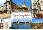 CPSM. BOURG SAINT ANDEOL. PLACE DE LA DIANE. EGLISE XIIEME. DIANE SECHERESSE.TOUR NICOLAY.PONT SUR LE ROHNE.STATUE DONA - Bourg-Saint-Andéol