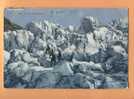 H726 Cordée Dans Un Glacier,séracs,Im Gletscher Welt,Alpinistes,Bergleute.Cachet Küssnacht 1909 + Cherisy FR.Wehrli 9804 - Berg