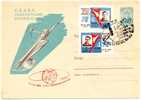 USSR Vostok 3 & 4,  Spaceship/Vaisseau Cacheted Uprated PS Cover Like Lollini#3600-1963 - Russia & USSR