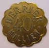 Lyon 69 Berrier-millet Restaurant 40 Centimes Elie B.95.1 - Monetary / Of Necessity