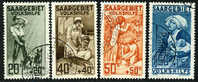Saar B1-4 XF Used Semi-Postal Set From 1926 - Gebraucht