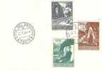 VATICAN 1958 OBLITERES LOURDES CENTENAIRE DES APPARITIONS VERSO PAPE PIEXII - Covers & Documents