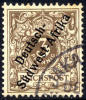 German SW Africa #1 Used 3pf Dark Brown From 1897 - Africa Tedesca Del Sud-Ovest