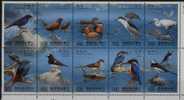 1991 TAIWAN BIRDS OF 10V - Unused Stamps