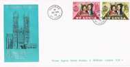 2125. F.D.C. Santa Lucia (Castries) 1972. Royal Silver Wedding - St.Lucia (...-1978)