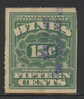 USA 1916 REVENUE - WINES AND CORDIALS TAX 15 CENTS GREEN SCOTT RE39 - Steuermarken