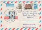 USSR Uprated Postal Stationery Sent To Denmark 27-2-1986 - Enteros Postales