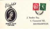 1952  Dec 5   FDC Queen Elizabeth II 1.5 And 2.5 D. Definitives - 1952-1971 Dezimalausgaben (Vorläufer)