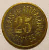 Cannes 06 Palais Des Attractions 25 Centimes NON REFERENCE Laiton 24mm - Monetary / Of Necessity