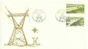 South Africa South West Africa SWA Namibia 1976 Energies Electricity Power FDC Scott 396-397 - Elektriciteit