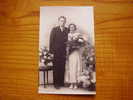 Carte Photo 6071 E. Vanpouille à Calais D´un Couple De Mariés - Hochzeiten