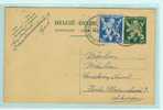 DOCUMENT GELE KAART JEMEPPE SUR SAMBRE  AFGESTEMPELD 9/12/45 - Cartes Postales 1934-1951