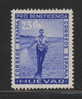 SPAIN 1938 CIVIL WAR STAMP - HUEVAR 25C BLUE HINGED MINT GALVEZ # B415 - Nationalistische Uitgaves