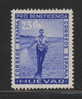 SPAIN 1938 CIVIL WAR STAMP - HUEVAR 25C BLUE HINGED MINT GALVEZ # B415 - Emisiones Nacionalistas