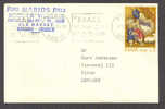 Greece Rhodos RODOS 1970 'Petite' Cover Brief VIRUm Denmark Christmas Weihnachten Jul Noel Navidad - Brieven En Documenten