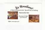 CARTE   PUBLICITAIRE  -  RESTAURANT - BAR - TABAC  -  LE BRABANT -  EPREVILLE Près Le NEUBOURG    27 - Mignonnettes