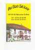 CARTE PUBLICITE   -  AU BON SEJOUR  -   Restaurant -  SAINT MAURICE CRILLAT  -    39 - Miniaturflaschen