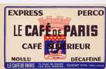 Buvard - Express Perco - Le Cafe De PARIS - Alimentaire
