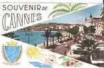 36273)cartolina Illustratoria Località Di Cannes - Rhône-Alpes