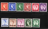 Kuwait 1957-58 QE Surcharged & New Value MLH - Kuwait