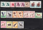 South Africa 1954 Animals Lion Rhinoceros Giraffe MNH/MLH - Unused Stamps