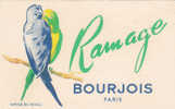¤¤  CARTE PARFUMEE    -  " RAMAGE "  De  BOURJOIS  Paris   -  ¤¤ - Modern (vanaf 1961)