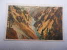 US -WY- Yellowstone Park -Grand Canyon From Brink Of Great Fall  Ca  1910's - VF  -  D64669 - Yellowstone