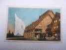 US -WY- Yellowstone Park -Old Faithful Inn And Geyser  Ca  1910's - VF  -  D64673 - Yellowstone