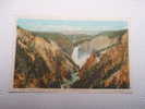 US -WY- Yellowstone Park -Grand Canyon From Artist Point   Ca  1910's - VF  -  D64681 - Yellowstone