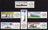 POLOGNE 1966 - NATIONALISATIONS INDUSTRIELLES AVEC VIGNETTE - ( TRAIN, BATEAU, SILOS, MOISSONNEUSE ) Y ET T 1516 A 1521 - Unused Stamps