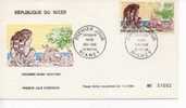 NIGER - FDC / EPJ / SPD - 1966 - Black Tour Across Africa - SCOTT C117 - Automovilismo