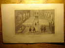 GRAVURE 1842 - ANGLETERRE (TUDORS) - LIEU PUBLIC POUR LA LECTURE BIBLIOTHEQUE - ENGLAND (TUDORS) 1842 ENGRAVING Library - Collections