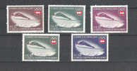 Paraguay  JO Innsbruck 1964  YT N° 737 - 741  **  MNH - Invierno 1964: Innsbruck