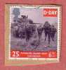 Great Britain Stamp On Paper ( Used ) * D - DAY * England British * WWII War Army Armee Military Militaire Militaria - Non Classés
