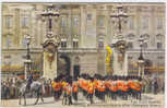 LONDON ENGLAND U.K. The Irish Guard LEAVING BUCKINGHAM After CHANGING GUARD Circa- Ukn - Buckingham Palace