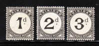 Trinidad 1906-07 Postage Due Stamp 3v MLH - Trinidad & Tobago (...-1961)