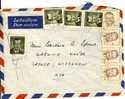 CZECHOSLOVAKIA 1949 COVER WITH 8 STAMPS - Storia Postale