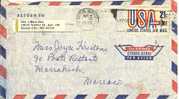USA 1972 AIRMAIL TO MOROCCO. UNDERPAID WITH POSTAGE DUE STAMP (2 SCANS) - Brieven En Documenten