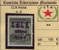 ITALY - CLN ARONA - N.4 - Cv 130 Euro - GOMMA INTEGRA - MNH**- LUXUS POSTFRISCH - Nuovi