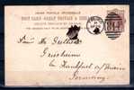 GB     TRURO 29 Sept 1885, Entier Carte Postale   For Germany  Postal Stationary  Cancel 814 - Covers & Documents