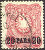 Germany Offices In Turkey #2 Used  20pa On 10pf From 1884, Expertized - Turkey (offices)