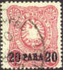 Germany Offices In Turkey #2 Used  20pa On 10pf From 1884, Expertized - Deutsche Post In Der Türkei