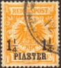 Germany Offices In Turkey #11 XF Used 1-1/4pi On 25pf From 1889, Expertized - Turkse Rijk (kantoren)