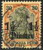 Germany Offices In Turkey #35 XF Used 1-1/2pi On 30pf From 1905 - Turchia (uffici)
