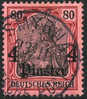 Germany Offices In Turkey #38 XF Used 4pi On 80pf From 1905 - Turkse Rijk (kantoren)