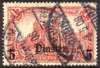 Germany Offices In Turkey #51 XFUsed 5pi On 1m From 1906-12 W/Jerusalem Cancel - Turkey (offices)