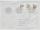 Norway FDC Flowers Complete Set 22-11-1979 Sent To Denmark - FDC