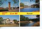 (291) - Australia, Murray River Paddle Boat Gem & Pyap - "Péniche" Bateaux A Aube Sur La Murray River - Binnenschepen