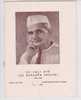 India-Lal Bahadur Shastri-1966- Stamped Broucher--former Prime Minister-freedom Fighter-politician- - Briefe U. Dokumente